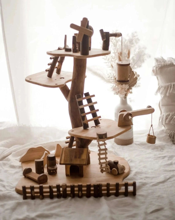 Wooden Doll House Tree Adventure full view - Learning Island