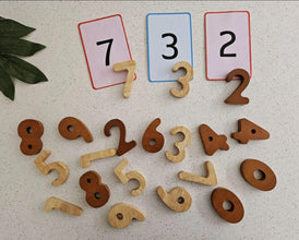 Wooden Counting Toy Numbers game option - Learning Island