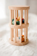 Montessori Wooden Rainmaker detail in vertical view - Learning Island