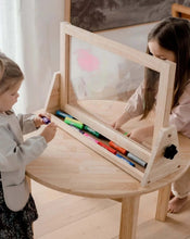 4 in 1 Kids' Table Easel girls playing opposed - Learning Island