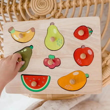 Wooden Fruit Knob Puzzle all fruits - Learning Island