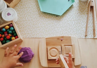 Wooden Sensory Shapes Board detail piece - Learning Island