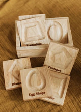 Wooden Sensory Shapes Board pieces detailed view - Learning Island