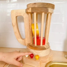 Wooden Blender Toy strong light close-up - Learning Island