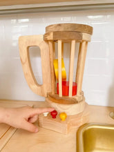 Wooden Blender Toy close-up details - Learning Island